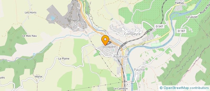 localisation de l'entreprise IMMOTEC à AGUESSAC