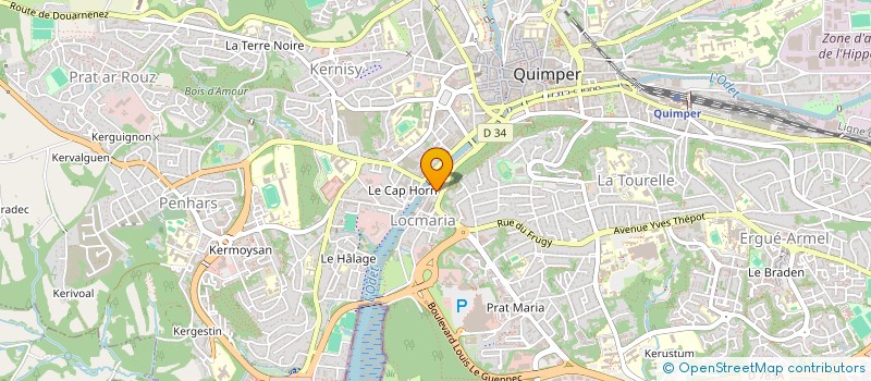localisation de l'entreprise IMMOTECH à QUIMPER