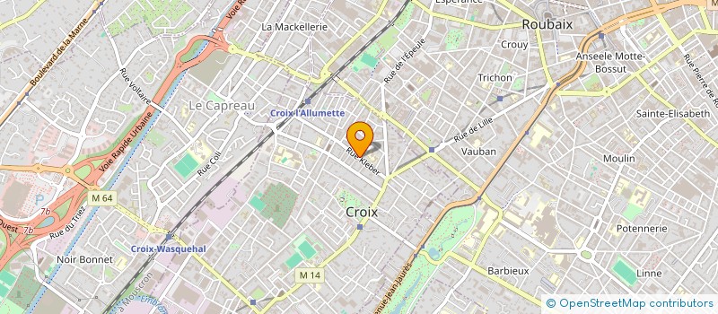 localisation de l'entreprise IMMOTEF3 à CROIX