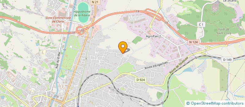 localisation de l'entreprise IMMOTEK 2B à AUCH