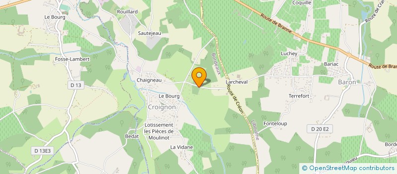 localisation de l'entreprise IMMOTEP 33  CROIGNON