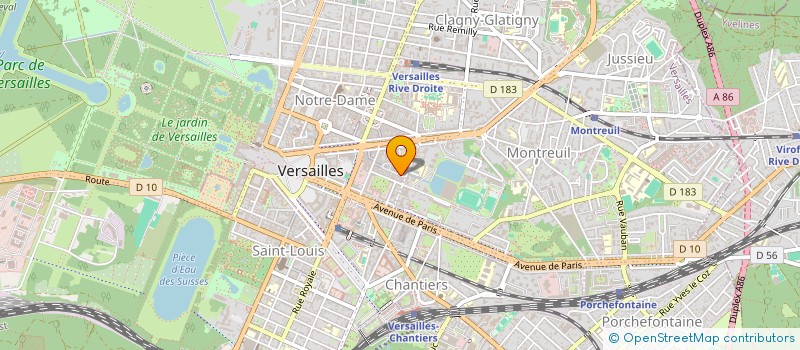localisation de l'entreprise IMMOTEP à VERSAILLES