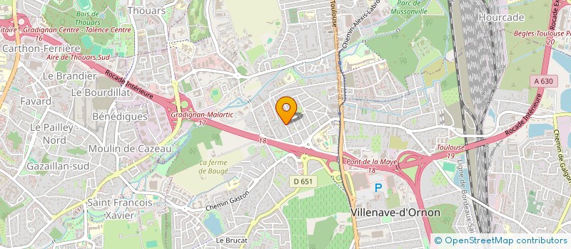 localisation de l'entreprise IMMOTEP  VILLENAVE-D'ORNON