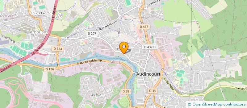 localisation de l'entreprise IMMOTEP  AUDINCOURT