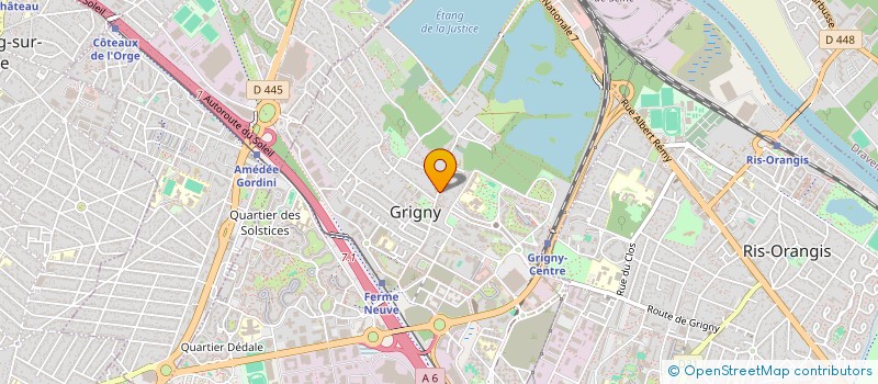 localisation de l'entreprise IMMOTER à GRIGNY