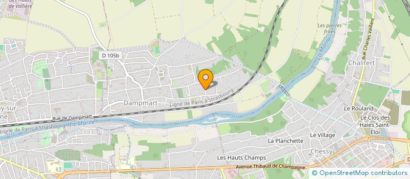 localisation de l'entreprise IMMOTER  DAMPMART