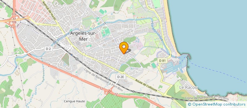 localisation de l'entreprise IMMOTER  ARGELES-SUR-MER