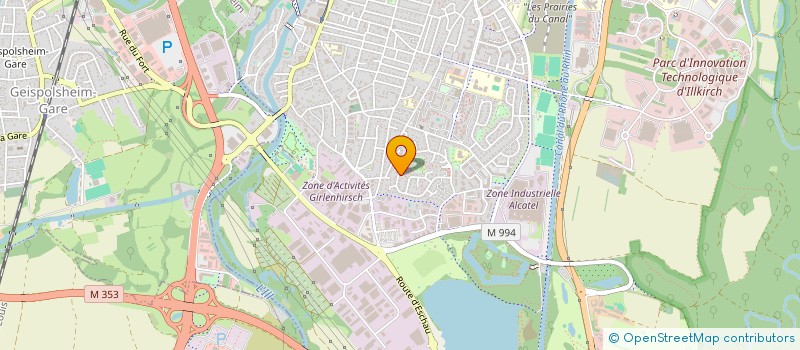 localisation de l'entreprise IMMOTER  ILLKIRCH-GRAFFENSTADEN