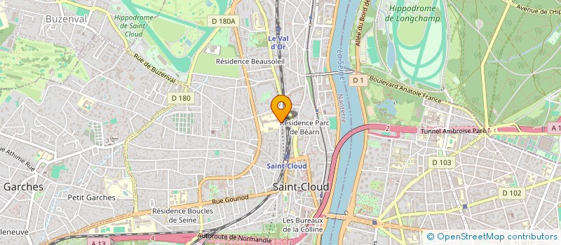localisation de l'entreprise IMMOTOP à SAINT-CLOUD