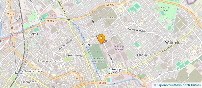 localisation de l'entreprise IMMOTOP  ROUBAIX