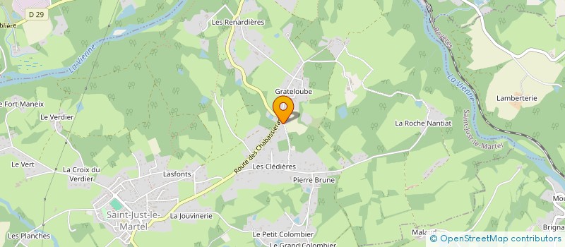 localisation de l'entreprise IMMOTOR à SAINT-JUST-LE-MARTEL