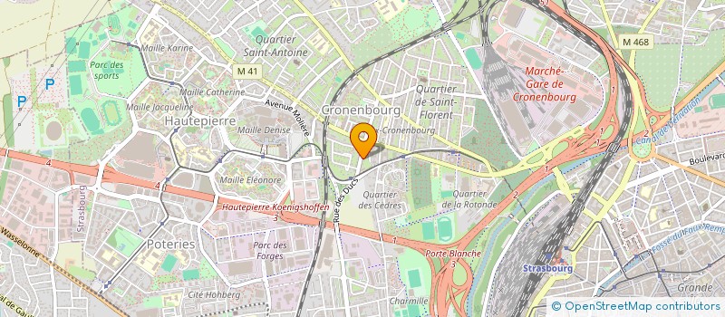 localisation de l'entreprise IMMOTOUR à STRASBOURG