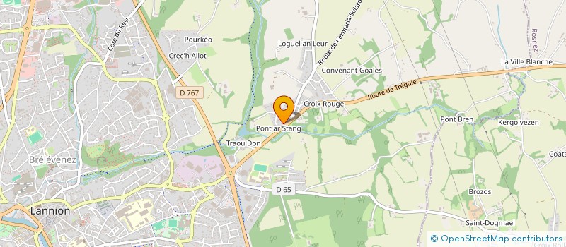 localisation de l'entreprise IMMOTROC 22  LANNION