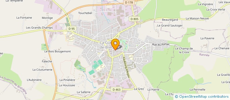 localisation de l'entreprise IMMOTYS  LA GUERCHE-DE-BRETAGNE