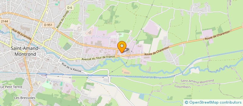 localisation de l'entreprise IMMOVA18  SAINT-AMAND-MONTROND