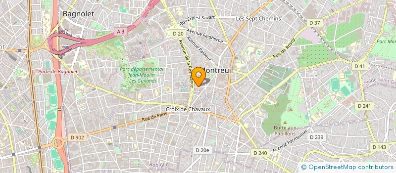 localisation de l'entreprise IMMOVAL à MONTREUIL