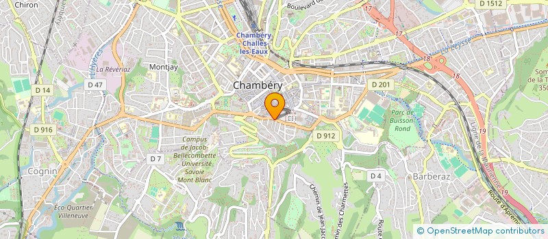 localisation de l'entreprise IMMOVALLEE GESTION à CHAMBERY