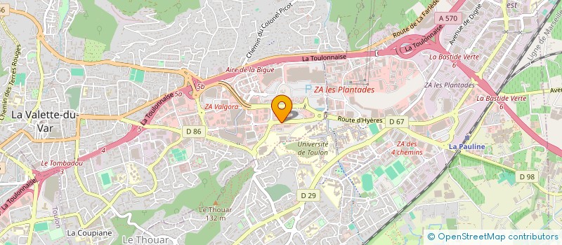 localisation de l'entreprise IMMOVAR à LA VALETTE-DU-VAR