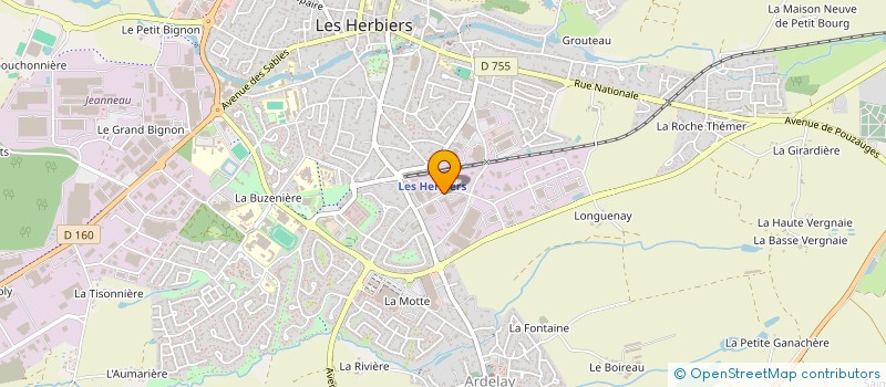 localisation de l'entreprise IMMOVE  LES LANDES-GENUSSON