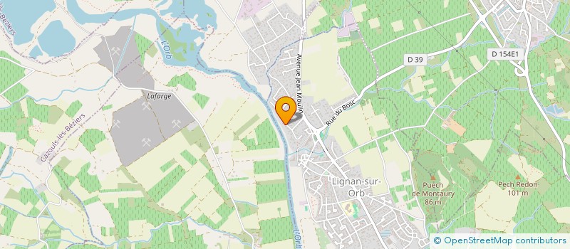 localisation de l'entreprise IMMOVEA  LIGNAN-SUR-ORB