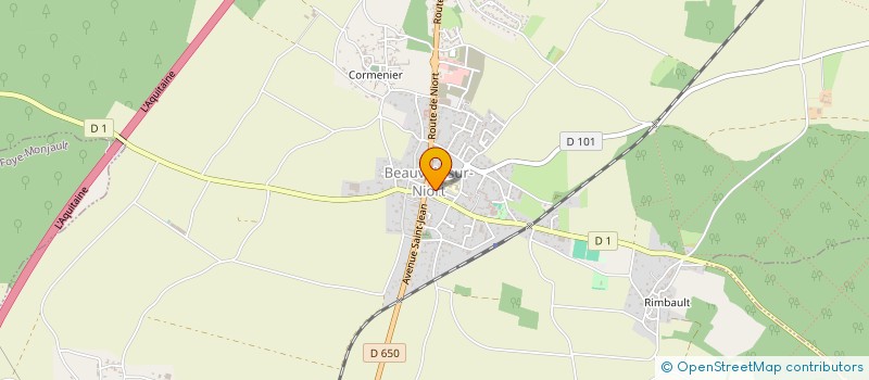 localisation de l'entreprise IMMOVERT  BEAUVOIR-SUR-NIORT