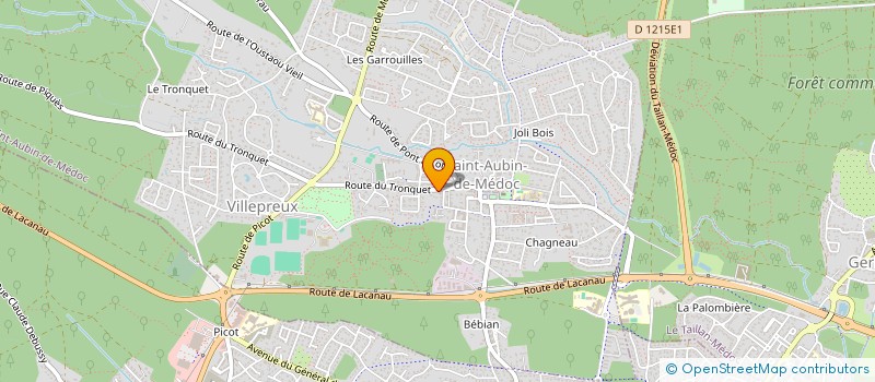 localisation de l'entreprise IMMOVEST  SAINT-AUBIN-DE-MEDOC