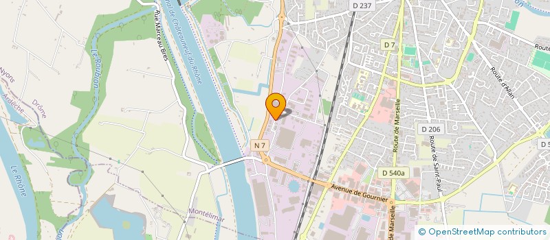 localisation de l'entreprise IMMOVET 26 à MONTELIMAR