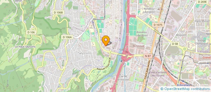 localisation de l'entreprise IMMOVET à SEYSSINS