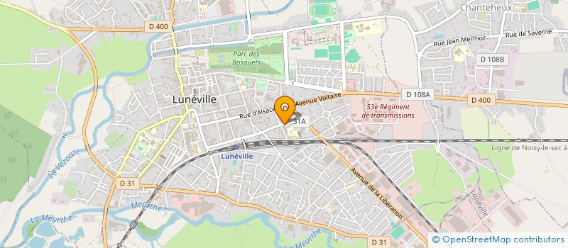 localisation de l'entreprise IMMOVIA  LUNEVILLE