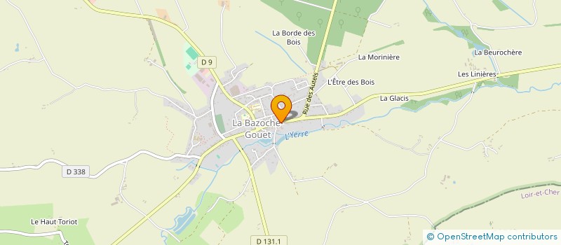 localisation de l'entreprise IMMOVIGA à LA BAZOCHE-GOUET