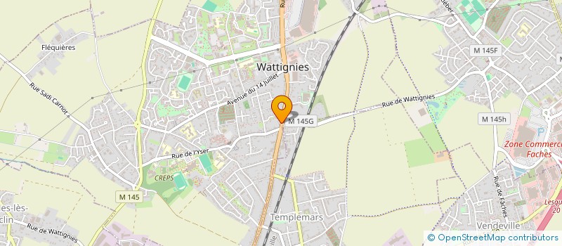 localisation de l'entreprise IMMOWATT  WATTIGNIES