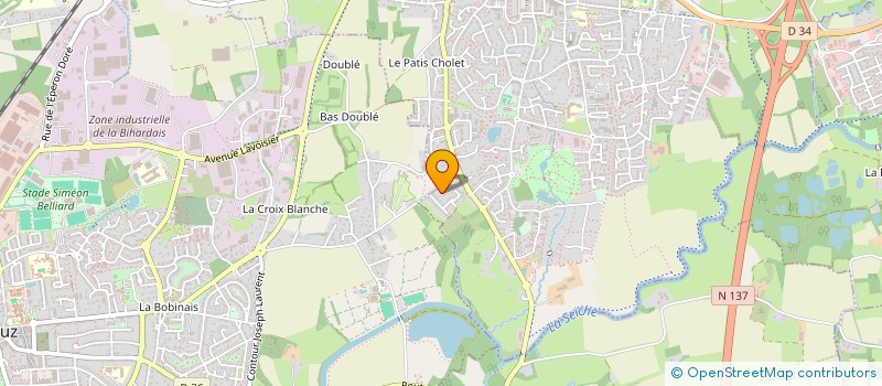 localisation de l'entreprise IMMOWEST  CHARTRES-DE-BRETAGNE