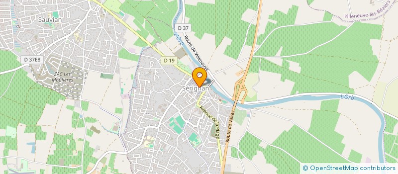 localisation de l'entreprise IMMOX  SERIGNAN