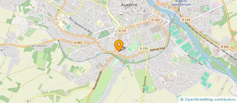 localisation de l'entreprise IMMOXERRE SANDRINE DAVID SARRAZIN à AUXERRE