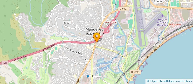 localisation de l'entreprise IMMOXIS à MANDELIEU-LA-NAPOULE