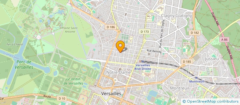 localisation de l'entreprise IMMOXYGEN à VERSAILLES