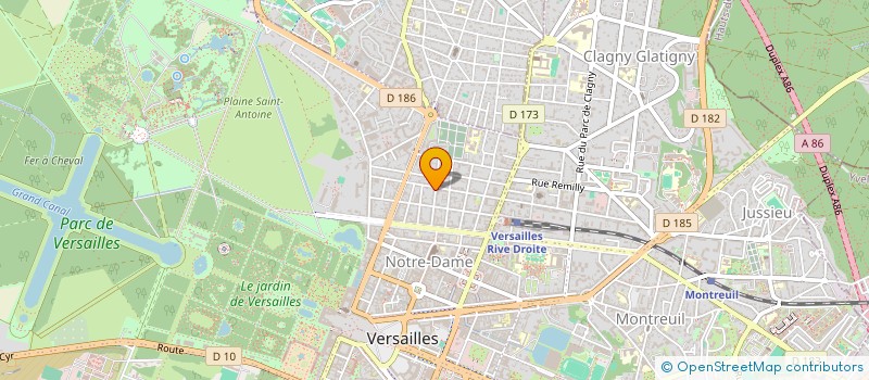localisation de l'entreprise IMMOXYGEN GESTION à VERSAILLES