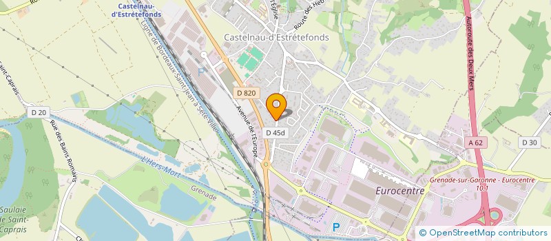 localisation de l'entreprise IMMOYM  CASTELNAU-D'ESTRETEFONDS