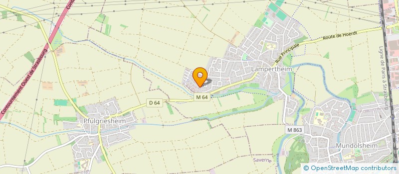 localisation de l'entreprise IMMOZ'ART  LAMPERTHEIM