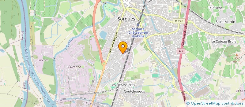 localisation de l'entreprise IMMOZAK  SORGUES