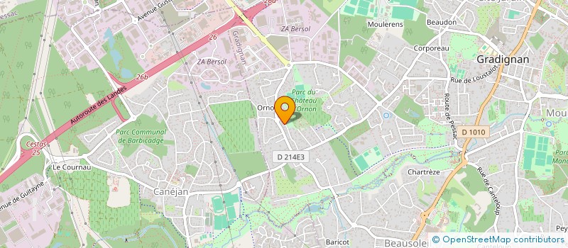 localisation de l'entreprise IMMOZAR  GRADIGNAN