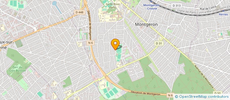 localisation de l'entreprise IMMOZINE à MONTGERON