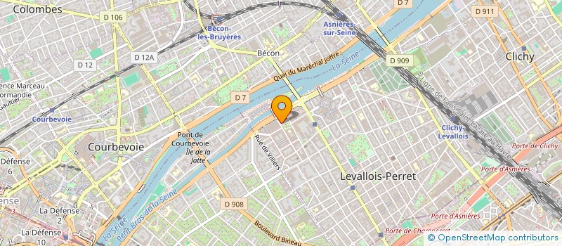 localisation de l'entreprise IMMPROM à LEVALLOIS-PERRET
