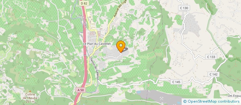 localisation de l'entreprise IMMVEST à LE CASTELLET