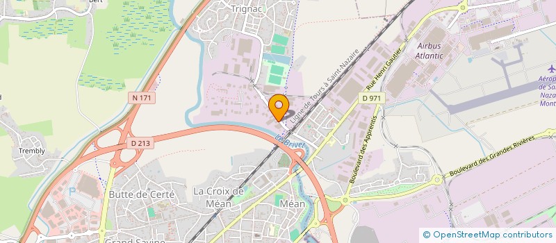 localisation de l'entreprise IMMWEST 28  TRIGNAC