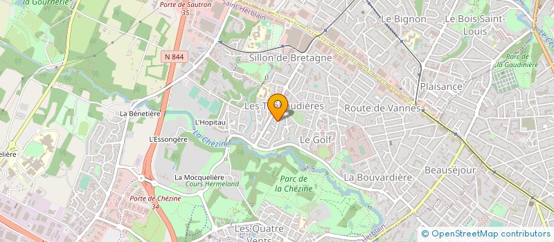 localisation de l'entreprise IMNESIA à ST-HERBLAIN