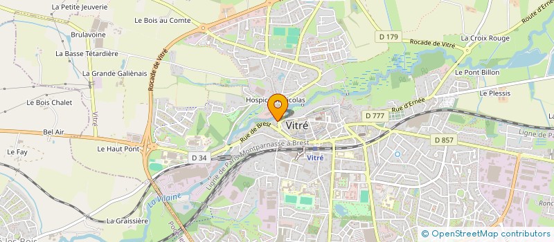 localisation de l'entreprise IMO BRETAGNE  VITRE