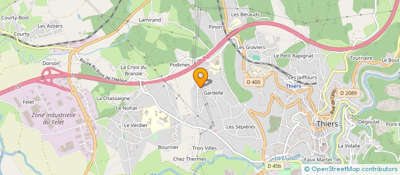 localisation de l'entreprise IMO LOCATION  THIERS