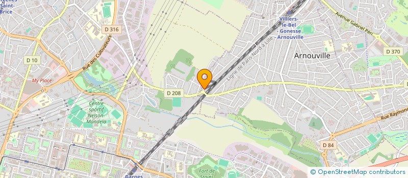 localisation de l'entreprise IMO-TEP à ARNOUVILLE