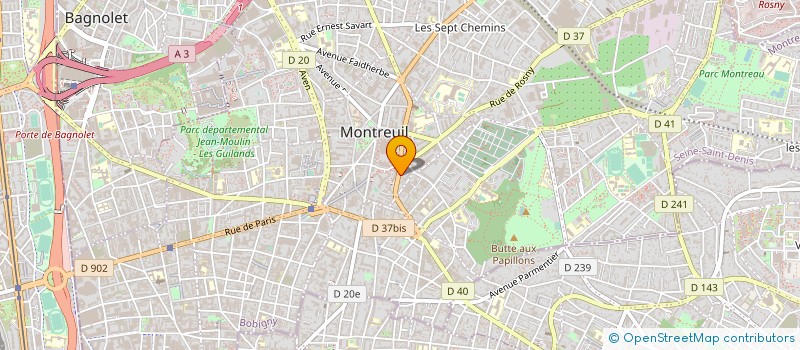 localisation de l'entreprise IMO.Z à MONTREUIL